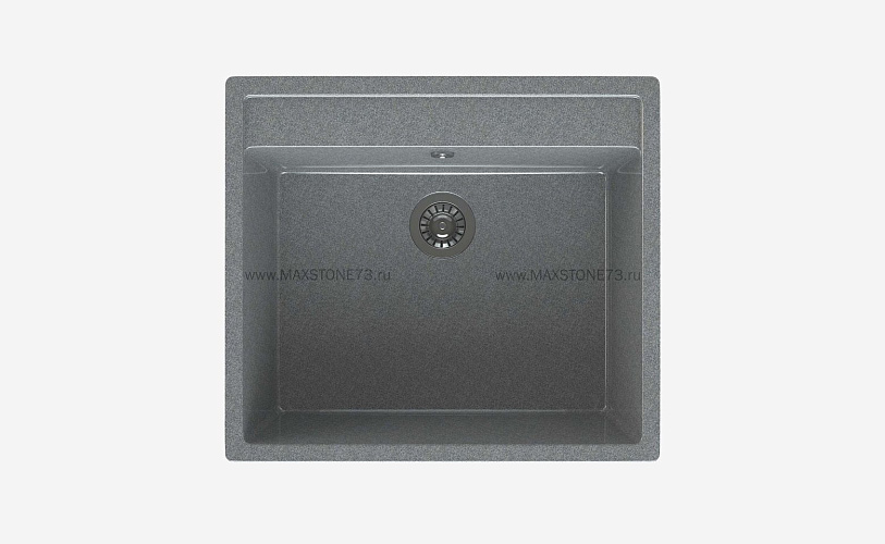 MAXSTONE Мойка глянцевая MS-21 (темно-серая) 565*505*220